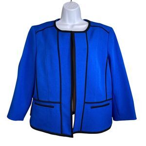 Vintage Nipon Boutique Women's Blue Jacket Size‎ 14 Regal Old Money Elegant